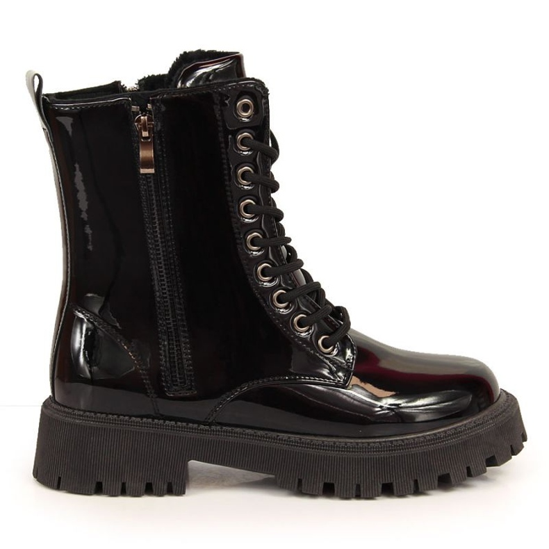 Botas isolantes envernizadas NEWS W EVE363 preto