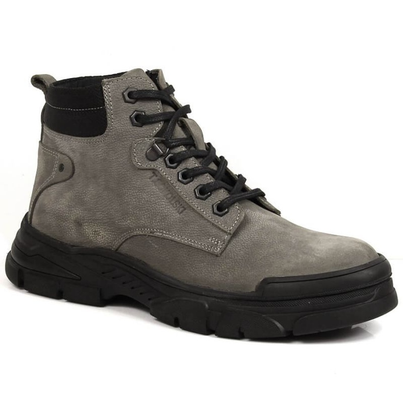 Botas altas de couro T.Sokolski M SCA186 cinza