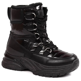 Botas de neve metálicas com atacadores Potocki W WOL117A preto