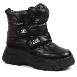 Botas de neve com velcro Potocki Jr WOL118A preto
