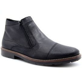 Botas de couro com isolamento Rieker M RKR269 preto