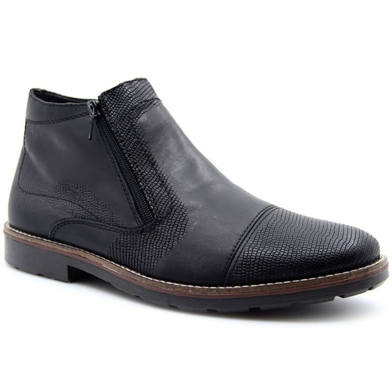 Botas de couro com isolamento Rieker M RKR269 preto