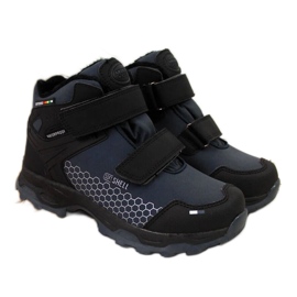 Botas de neve impermeáveis ​​Velcro American Club Jr AM851B azul