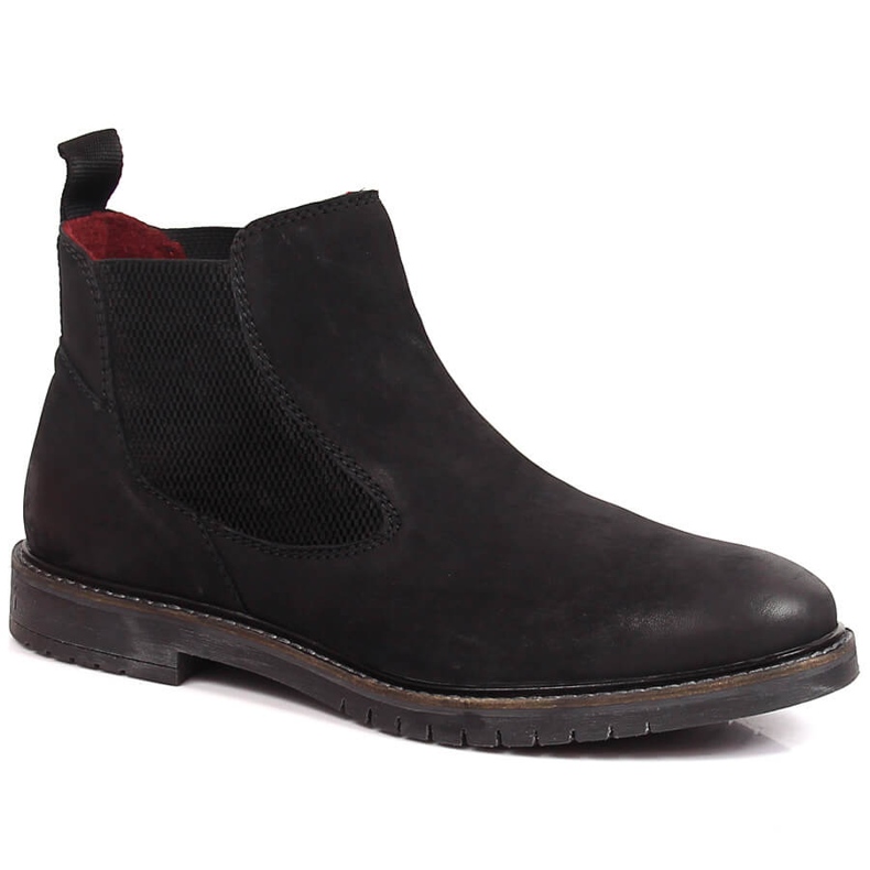 Botas Chelsea masculinas, slip-on preto Bugatti KK153097
