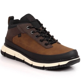 Sapatos masculinos castanhos altos confortáveis ​​Bugatti KK153232 preto