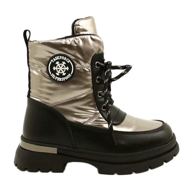 Botas de neve das meninas Evento 22dz23-5258 PEPTER preto