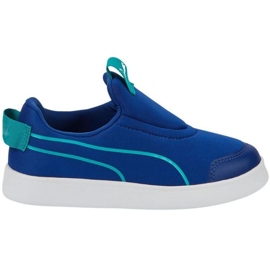 Puma Courtflex v2 Slip On Ps sapatos 374858 11 azul Puma Courtflex v2 Slip On Ps sapatos 374858 11 azul