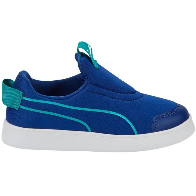 Puma Courtflex v2 Slip On Ps sapatos 374858 11 azul Puma Courtflex v2 Slip On Ps sapatos 374858 11 azul