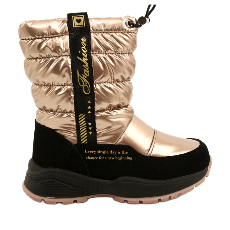 Botas de neve Miss Evento 22DZ23-5274 Dourado / Preto Botas de neve Miss Evento 22DZ23-5274 Dourado / Preto