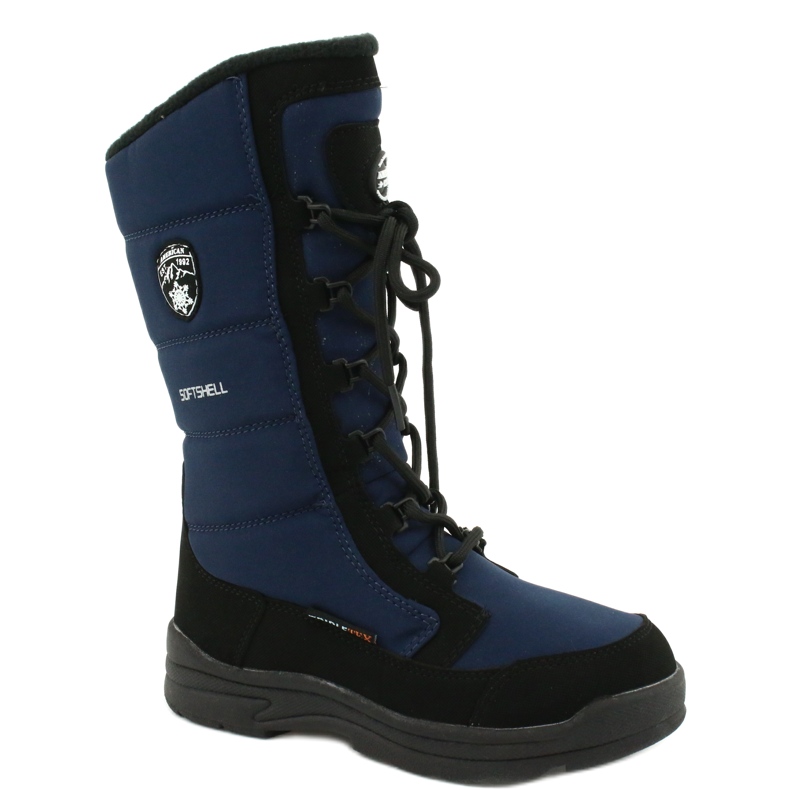 American Club Botas mole -slofs de crianças americanas com SN12/22 Membrana da Marinha azul