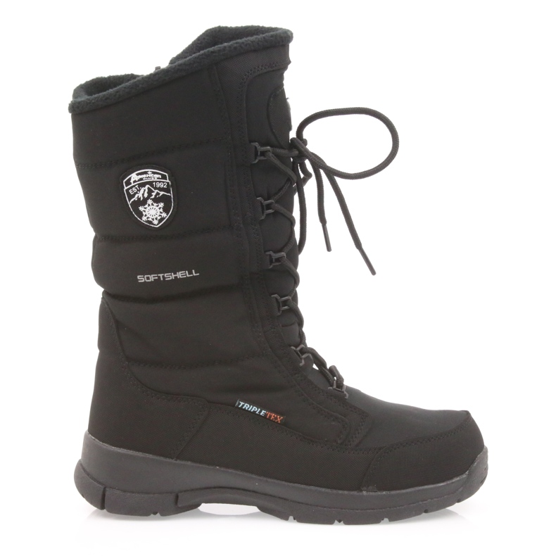 American Club Botas mole -slofs da American Children com SN12/22 Black Membrane preto