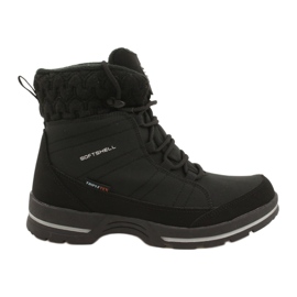 Botas de neve softshell com membrana American Club SN02 / 22 preto