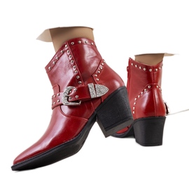 PA1 Botas de cowboy Zoila vermelhas vermelho