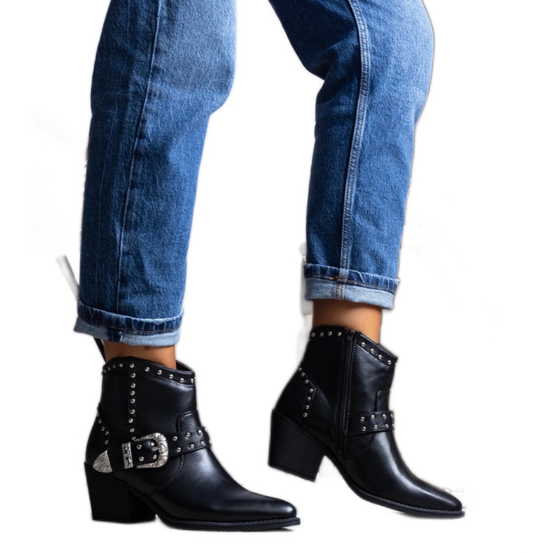 Botas de cowboy Zoila pretas preto