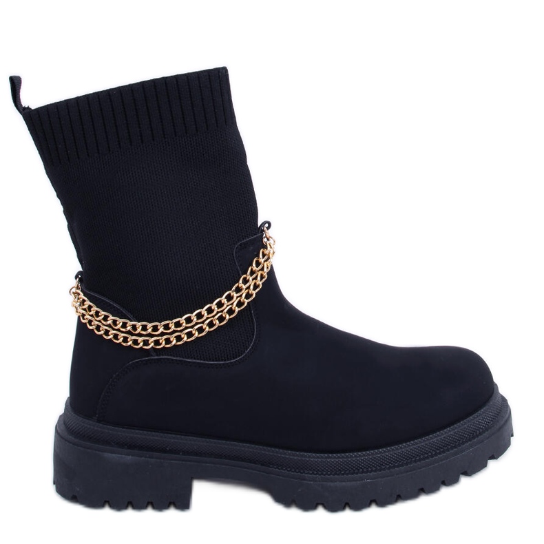 PA1 Botas com cabedal flexível em Jesse Black preto