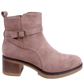 PA1 Botas de salto largo Aretha Khaki bege