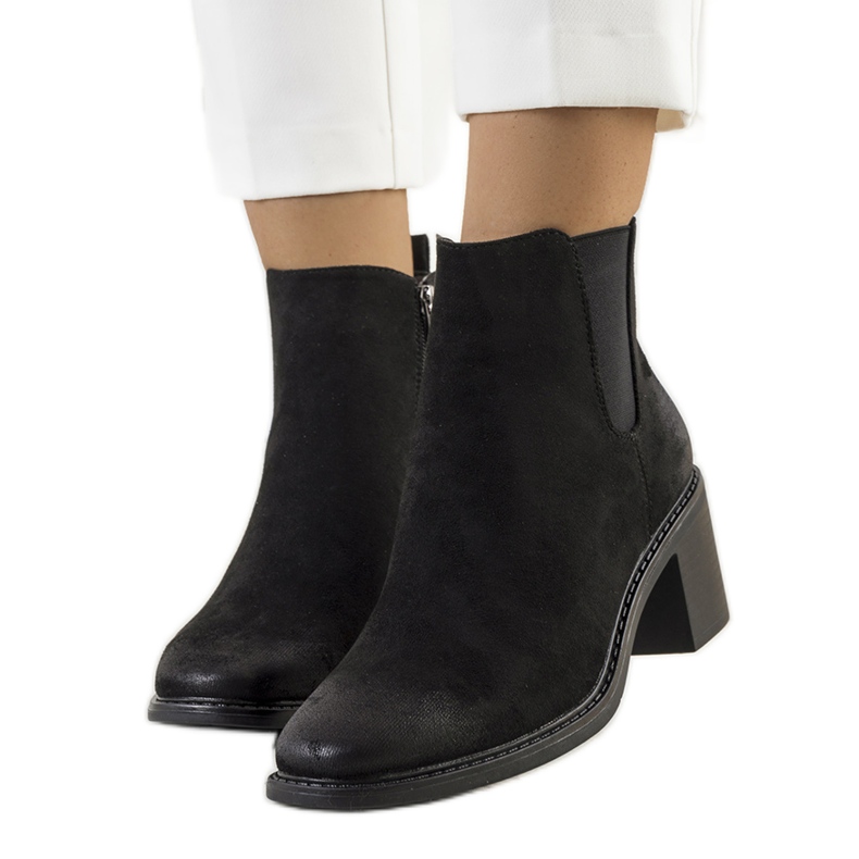 PA1 Bota preta de salto alto Luiza preto