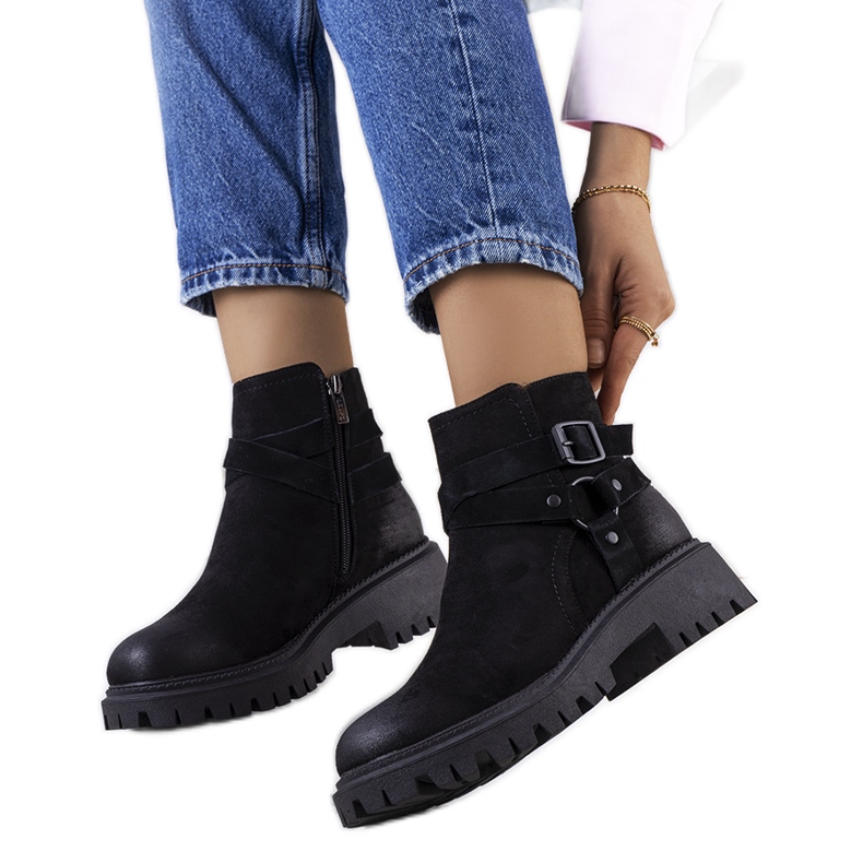 PA1 Botas Piave de mulher negra preto