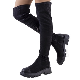 Maisy botas de camurça preta preto