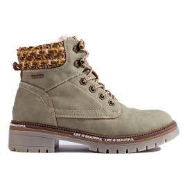 Botas femininas cinza