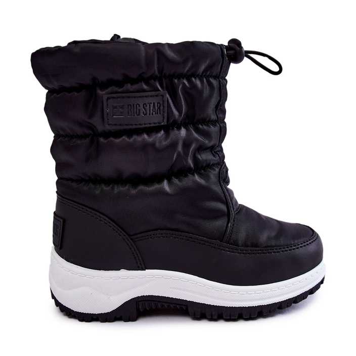Botas de neve infantil deslizante Big Star KK374235 preta preto