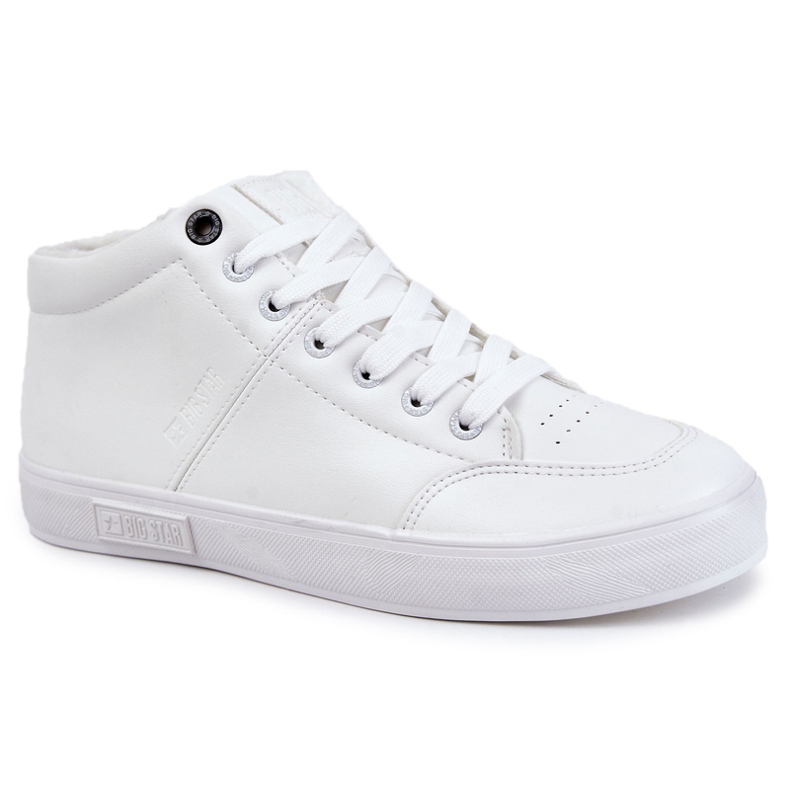 Tênis masculino clássico de couro Big Star KK174347 branco