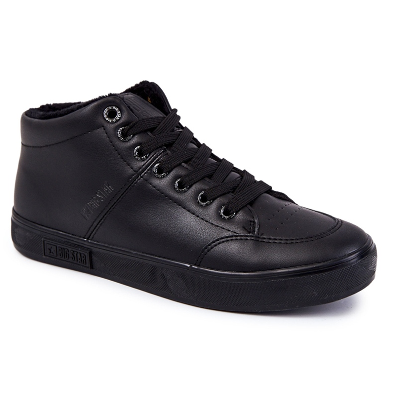 Tênis masculino clássico de couro Big Star KK174348 preto