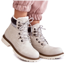 Botas quentes femininas cinza claro Lonne