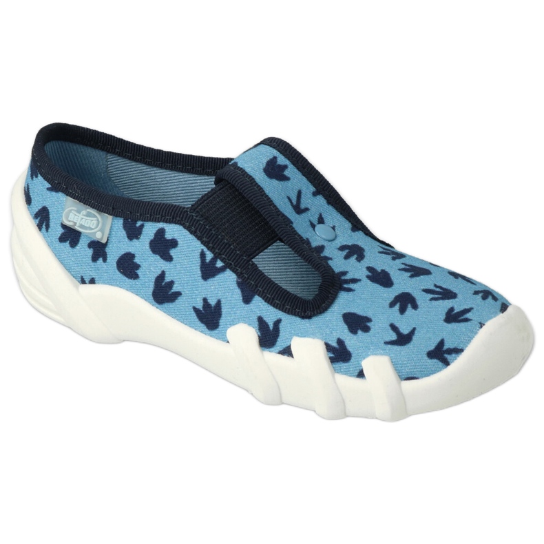 Flippers infantis de Befado 290x268 azul com motivos azuis da marinha