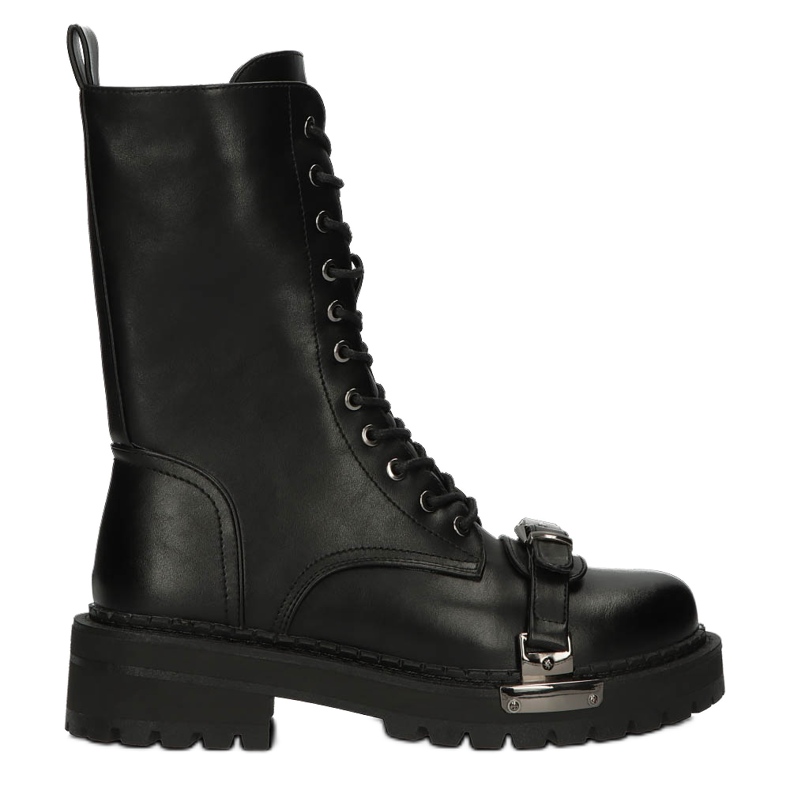 Filippo Women Black Boots Full's Sur isolado preto