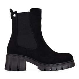 W. Potocki Bota Chelsea feminina preta Potocki preto