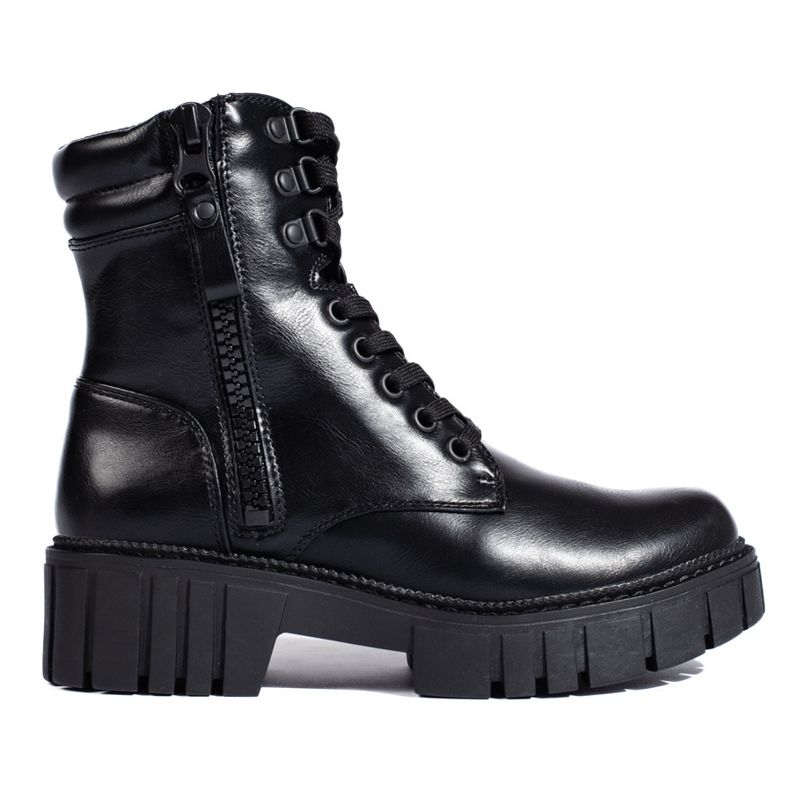 Calças plataforma pretas femininas preto