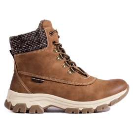 Botas plataforma femininas marrons marrom