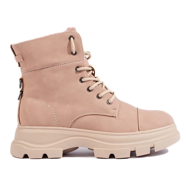 Botas plataforma femininas, rosa