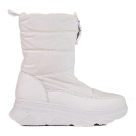 BM Botas de neve isoladas da Wolf branco