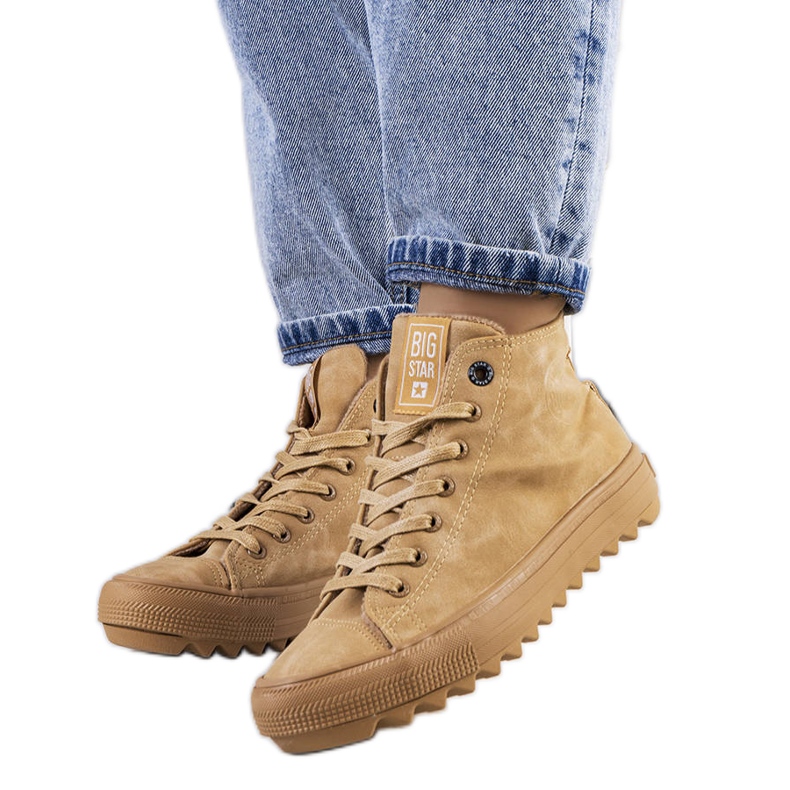 Tênis com isolamento marrom Big Star GG274072 bege