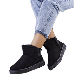 Big Star Botas de neve pretas com pelo KK274622 preto