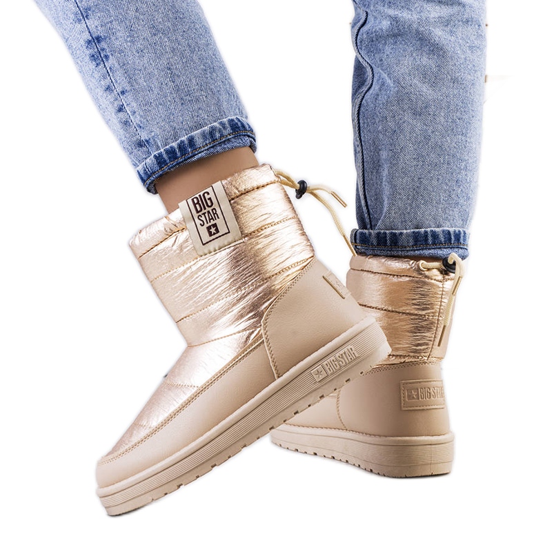 Big Star Botas de neve douradas II274121 bege