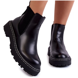 PA1 Botas clássicas femininas Jodhpur Preto Atelio