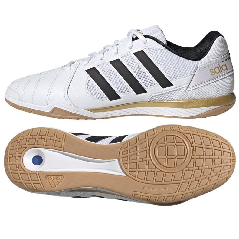 Chuteira Adidas Top Sala M HR0147 branco branco