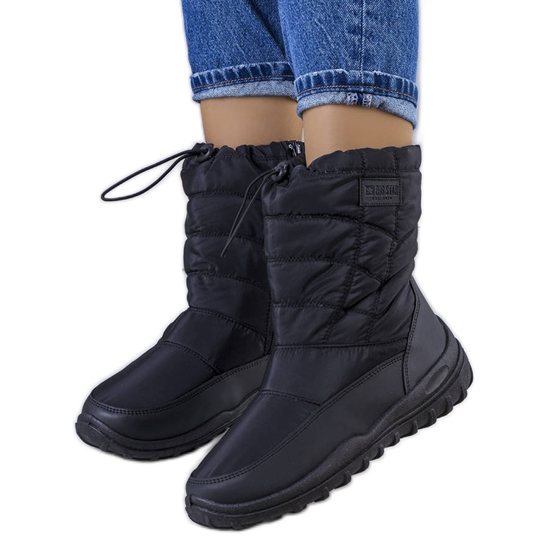 Big Star Botas de neve pretas KK274599 preto