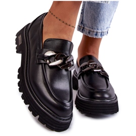 Sapatos Femininos de Couro Big Star KK274498 Preto