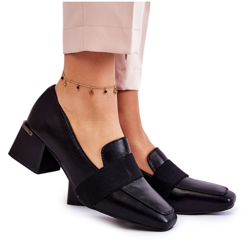 Sapatos de couro elegantes La.Fi 230033B-PU preto