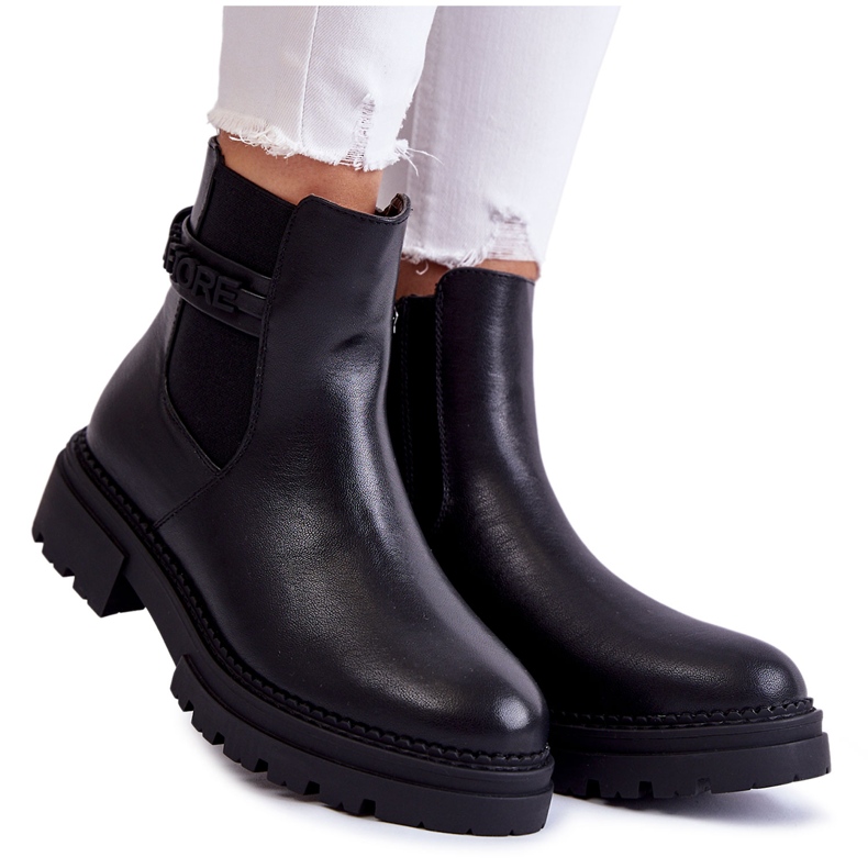 Botas Femininas La.Fi 250005B-PU Preto