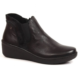 Botas de cunha isoladas confortáveis ​​Helios W H596 preto