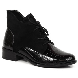 Botas com atacadores Jezzi W JEZ299C preto
