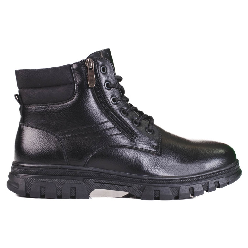 SHELOVET Botas altas masculinas de inverno preto