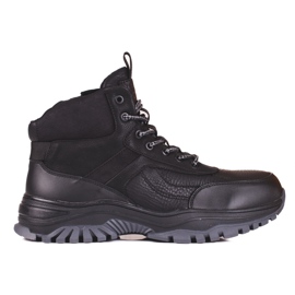 SHELOVET Botas de inverno para homem com pelo preto SHELOVET Botas de inverno para homem com pelo preto