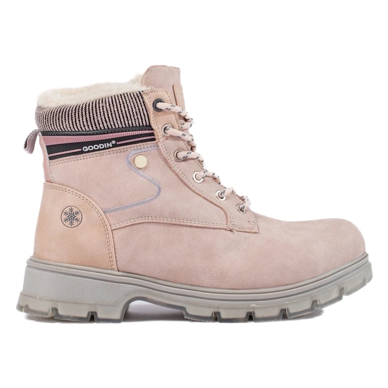 Botas de caminhada femininas quentes bege