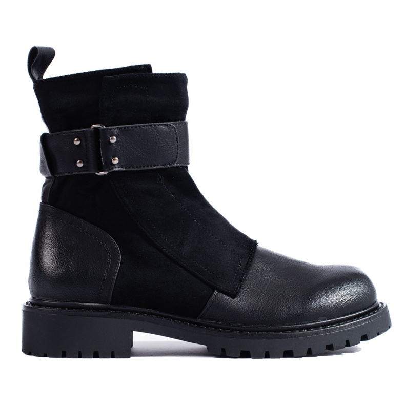 SHELOVET Malas pretas de senhora com fivela preto